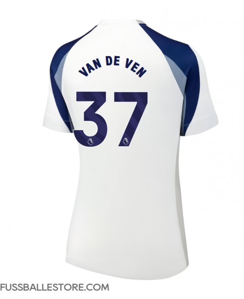 Günstige Tottenham Hotspur Micky van de Ven #37 Heimtrikot Damen 2025-26 Kurzarm Günstige Tottenham Hotspur Micky van de Ven #37 Heimtrikot Damen 2025-26 Kurzarm